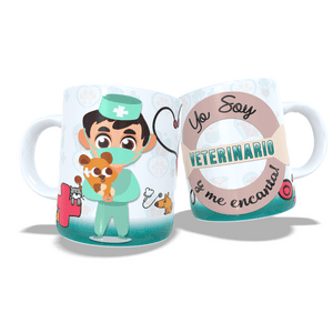 Arumistorechile - Tazon Taza Colección Profesion Veterinario Hombre