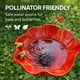 thumbnail image 5 of Estaca jardín flor metal hecha mano baño pájaros comedero agua colorida estación riego abejas, 5 of 7