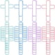 thumbnail image 1 of Clips YALOJE Mini con forma de cruz, 32 unidades, 4 colores, metal, 1 of 7
