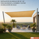 thumbnail image 4 of Toldo Vela Rectangular Sombreadora Malla 5x2 Mt Exterior, 4 of 8