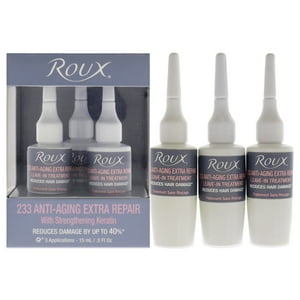 Roux - Tratamiento Antienvejecimiento Extra Reparador Sin Aclarado - 233 De Para Unisex - Tratamiento De 3 X 0,5 Oz
