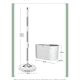 thumbnail image 2 of Mopa Giratoria Y Cubo con 4 Almohadillas Gruesas Microfibra Lavables, 2 of 4