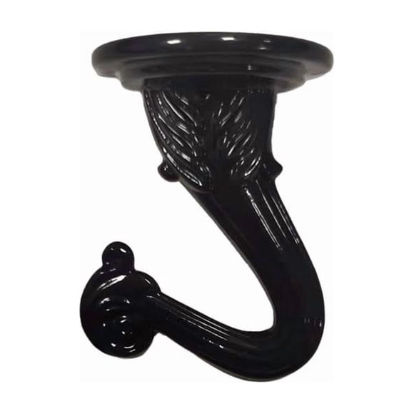 Swag Hook LIVING ACCENTS, zinc negro, 3,8 cm, paquete de 2