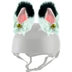 Veat00L - Decoración De Cascos Con Campanas Para Orejas De Gato, Orejas De Peluche, Accesorios De Pegatinas Para Cascos De Bicicleta, Motocicletas, Decoración De Cascos, Sin Casco