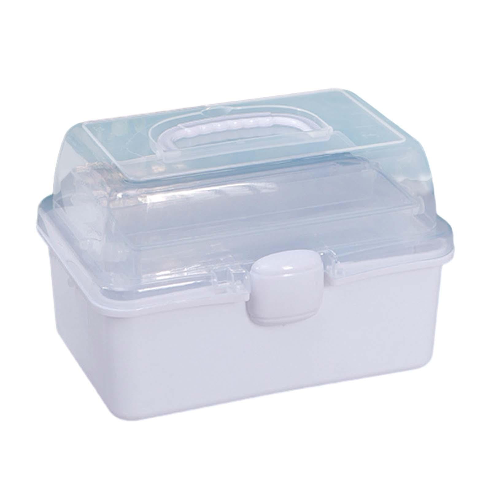 Bothyi - Organizador Caja De Almacenamiento Organización Del Hogar Cajas De Almacenamiento Transparentes Multifuncionales Blanco