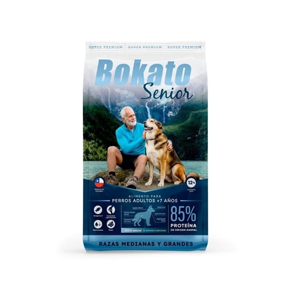 Bokato Senior Para Perros Razas Medianas Y Grandes 12 Kg.