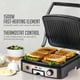 thumbnail image 2 of OVENTE Electric Panini Press Sandwichera, parrilla de interior de 1500 W con placas con revestimiento antiadherente, control de temperatura y bandeja de goteo extraíble, abre 180 grados para adaptarse, 2 of 3