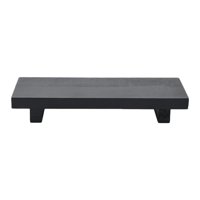 Bothyi - Pedestal De Madera Rectangular Para Lavabo De Cocina, Color Negro