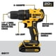 thumbnail image 3 of Juego de herramientas eléctricas DEWALT DCK360D3 20V sin escobillas de 3 piezas, 3 of 7