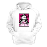 Genérico - Polerón Canguro Nezuko Blanco Talla M Unisex