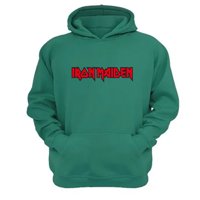 Genérico - Polerón Canguro Iron Maiden Verde Aguamarina Talla S Unisex