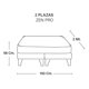 thumbnail image 4 of Cama Europea Zen Pro Tela Turquesa 2 Plazas, 4 of 4
