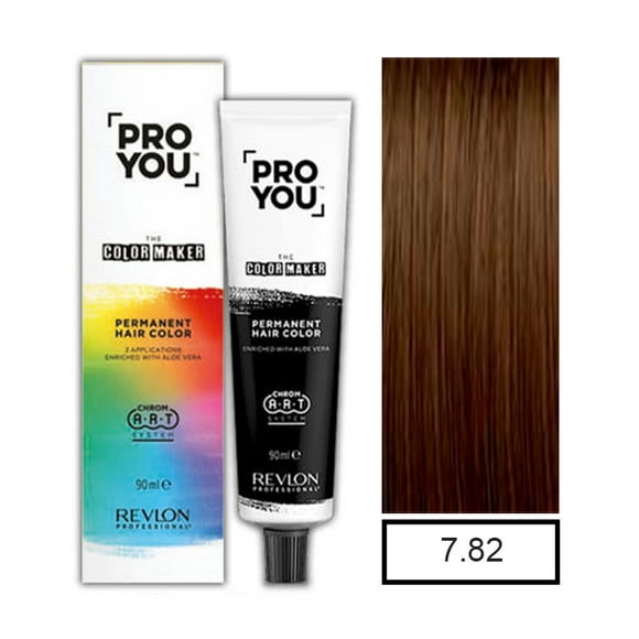 Tintura 7.82 Pro You Rubio Medio Marron Irisado 90ml mas oxidante