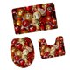 thumbnail image 2 of La alfombra antideslizante de la estera del cuarto de ba?o de la franela del tema de la Navidad 3pcs / set fijó 7, 2 of 5