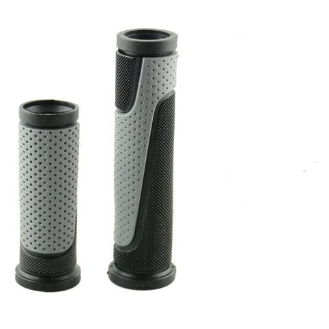 Xusx111 - Apoyos De Bicicleta Ligeros - 125Mm Y 90Mm, Diámetro Interior 22Mm Antideslizante, Adecuado Para Bicicletas De Montaña (Gris Negro)