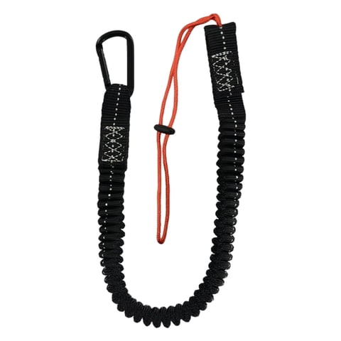 Ioensy - Cordón De Seguridad Para Herramientas, Tapón De Cordón De Choque Para Montañismo Al Aire Libre, Rappel, Anillo En D