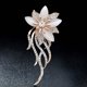 thumbnail image 3 of Xiao Hua Broche de Flores para Mujer, Accesorios de Fiesta con Diamantes Brillantes, Regalos de Ropa Tipo Bufanda, Broche, 1 Pieza, 3 of 4