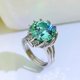 thumbnail image 2 of Anillos de Compromiso de Moissanita Verde de 3-5 Uds para Mujer Corte Redondo Color D Anillos de Diamante VVS1 Anillos de Boda de Moissanita de Plata Esterlina S925 con Certificado, 2 of 9