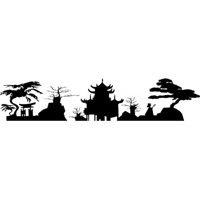 Rienda Libre Graphics - Decomural Japanese Skyline Japan Ws-18740