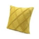 thumbnail image 1 of Pack De 02 Fundas De Cojín De Terciopelo Con Rayas 45x45 Amarillo, 1 of 4