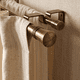 thumbnail image 2 of Set Barras para Cortina Doble 16/19 Mm Extensible 120-210 Cm A Muro Bronce Cónico, 2 of 4