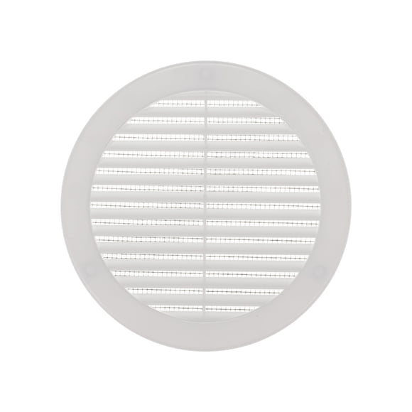 Cubierta de ventilación de sofito de plástico blanco de 6" con malla