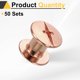 thumbnail image 3 of Uxcell 50set Tornillo Chicago M5 x 6mm 8mm Longitud Metal Phillips Clavo Remache Estudio Tornillo Pernos Remaches Poste de Unión Tornillo para Manualidades de Cuero, Oro Rosa, 3 of 7