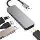 thumbnail image 3 of Concentrador multifunción tipo C HUB 3.1 a HDMI Estación de acoplamiento 5 en 1 con concentrador tipo C 4K USB C a HDMI, lector de tarjetas SD y microSD, 2 puertos USB 3.0, 3 of 8