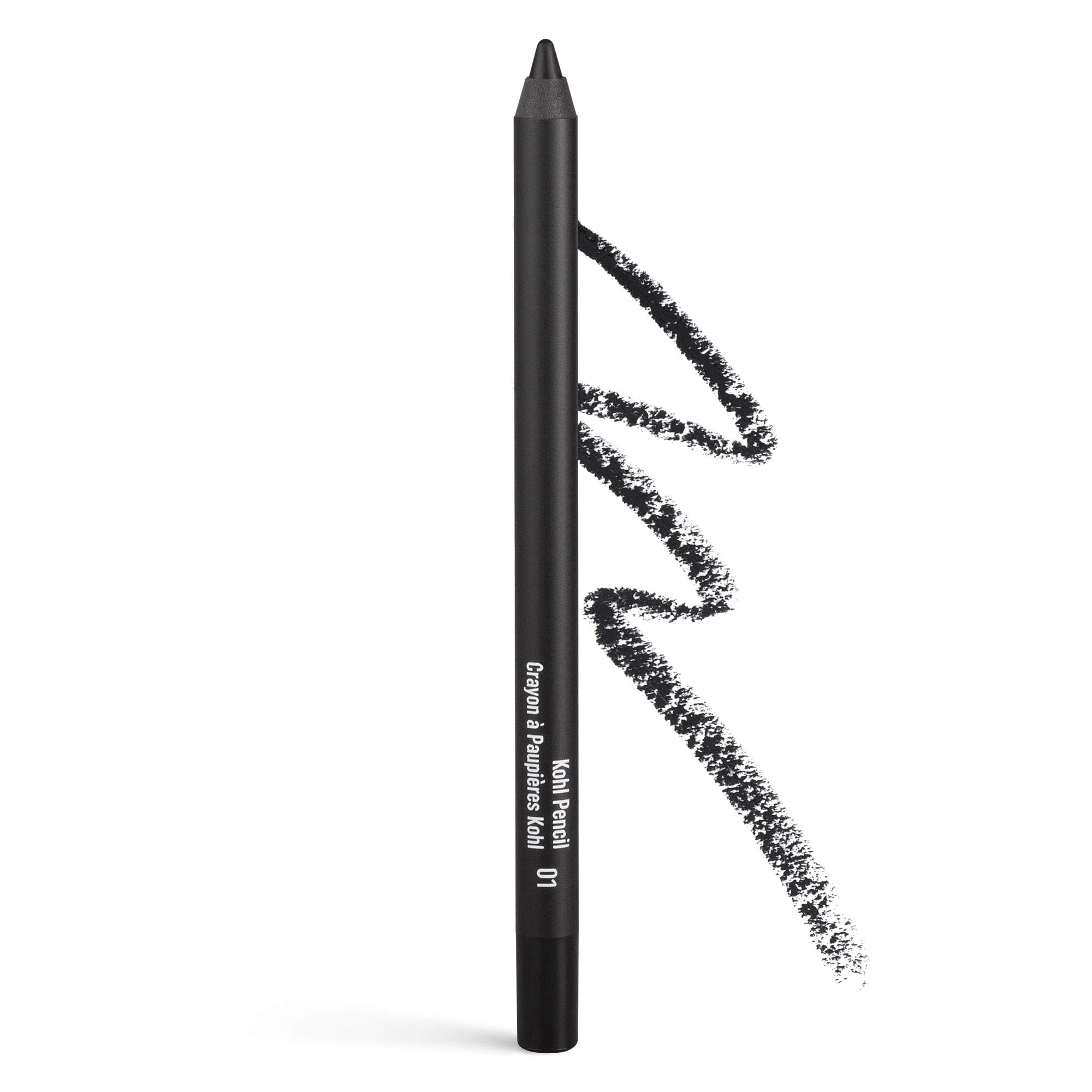 Delineador De Ojos Inglot Kohl Pencil 01 Negro Resistente Al Agua, 1,2 G