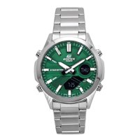 Casio - Reloj Edifice Análogo Digital Acero Inoxidable Esfera Verde Cuarzo Efv-C120D-3A 100M Para Hombre