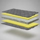 thumbnail image 3 of Cama Nido 1.5 Plaza 190 Cm Arriba y 180 cm Abajo Colchón Ideal Rueda Divan Gris, 3 of 3