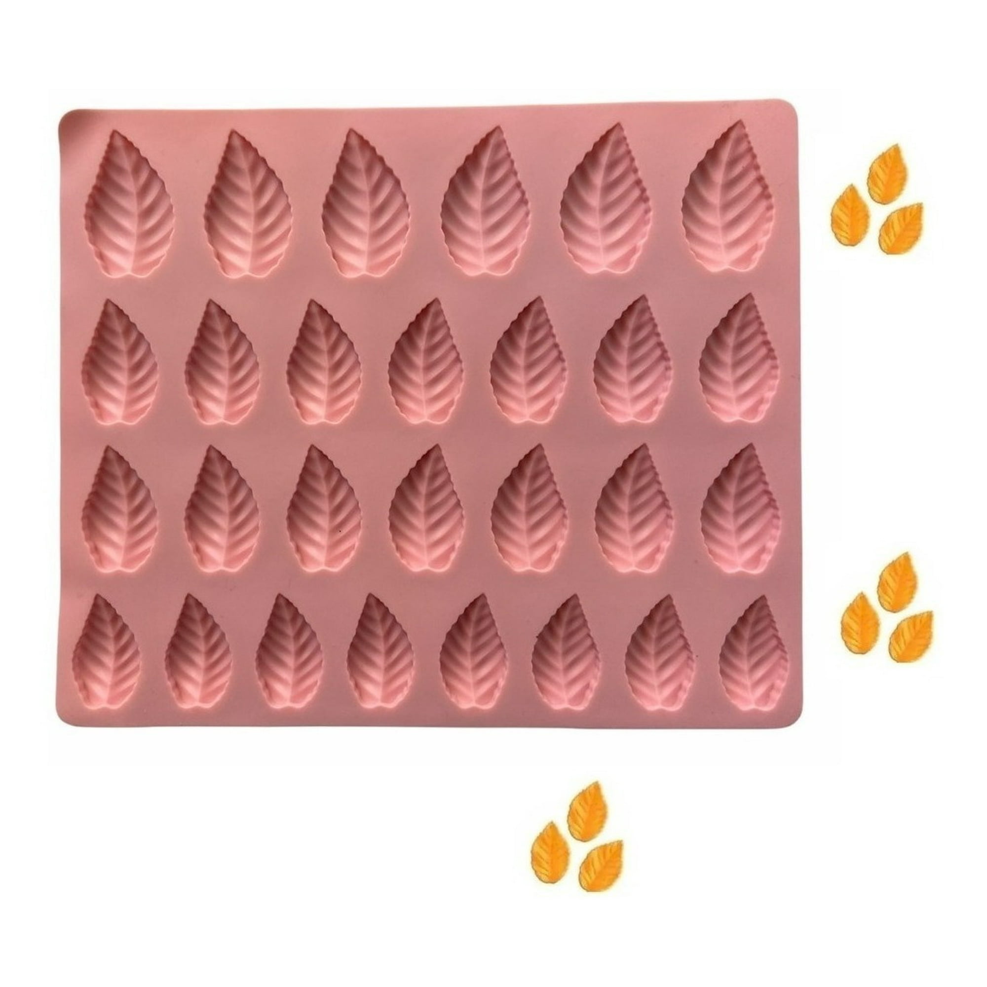 Genérico - Molde Silicona Moldes Silicona Reposteria Hojas 28 Cavid
