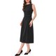 thumbnail image 4 of INSPIRE CHIC Vestido de Mujer sin Mangas Cuello Redondo Cintura Alta Línea A Vestidos de Oficina S Negro, 4 of 6