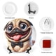 thumbnail image 3 of Pug Plato decorativo de porcelana fina (bone china), plato decorativo de cerámica para hogar, oficina, soporte de pared, platos decorativos para dormitorio - 6 pulgadas (15 cm), 3 of 6