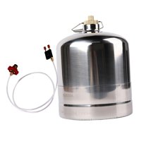 Ioensy - Botella De Gas De Acero Inoxidable Inflable Vacía Recargable Para Senderismo Pesca