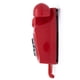 thumbnail image 4 of Teléfono fijo retro GPO 746 montado en la pared con cable rizado, color rojo, 4 of 9