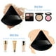 thumbnail image 4 of Borla de polvos faciales, borla de maquillaje triangular suave para polvos sueltos, polvos minerales, polvos corporales, 4 of 5