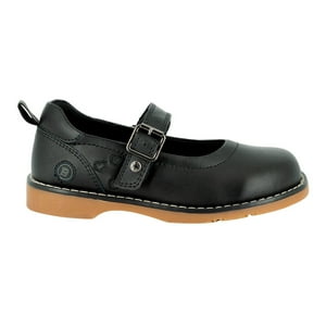 Zapato Escolar De Cuero Britton Negro Bamboo