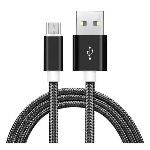 Genérico - Cable Micro Usb A Usb Android Carga Rápida Negro