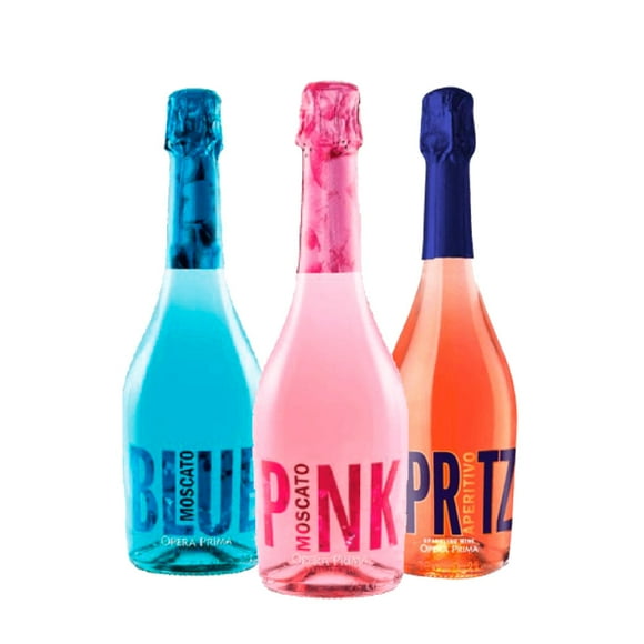 3x Espumantes Lovers Pink-blue-spritz 750cc