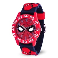 Reloj Marvel Spiderman Para Niños 32 Mm Resistente Al Agua Rojo