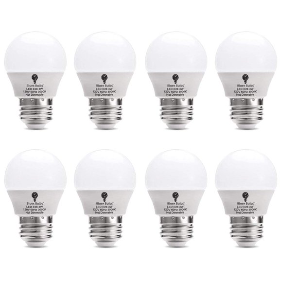 Bombilla LED Bluex G14, 3 W, 3000 K, blanco cálido, paquete de 8