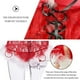 thumbnail image 3 of Lencería navideña para mujer, lencería sexy roja de Papá Noel con encaje, camisón con cuello en V, ropa de dormir roja, 3 of 5