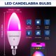 thumbnail image 2 of Bombillas LED inteligentes para candelabros, iluminación interior, 6 W, 500 lm, paquete de 4, 2 of 6