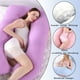 thumbnail image 3 of Almohada para embarazadas, almohada en forma de U desmontable y lavable, cojín grande, almohada de cintura, 3 of 5