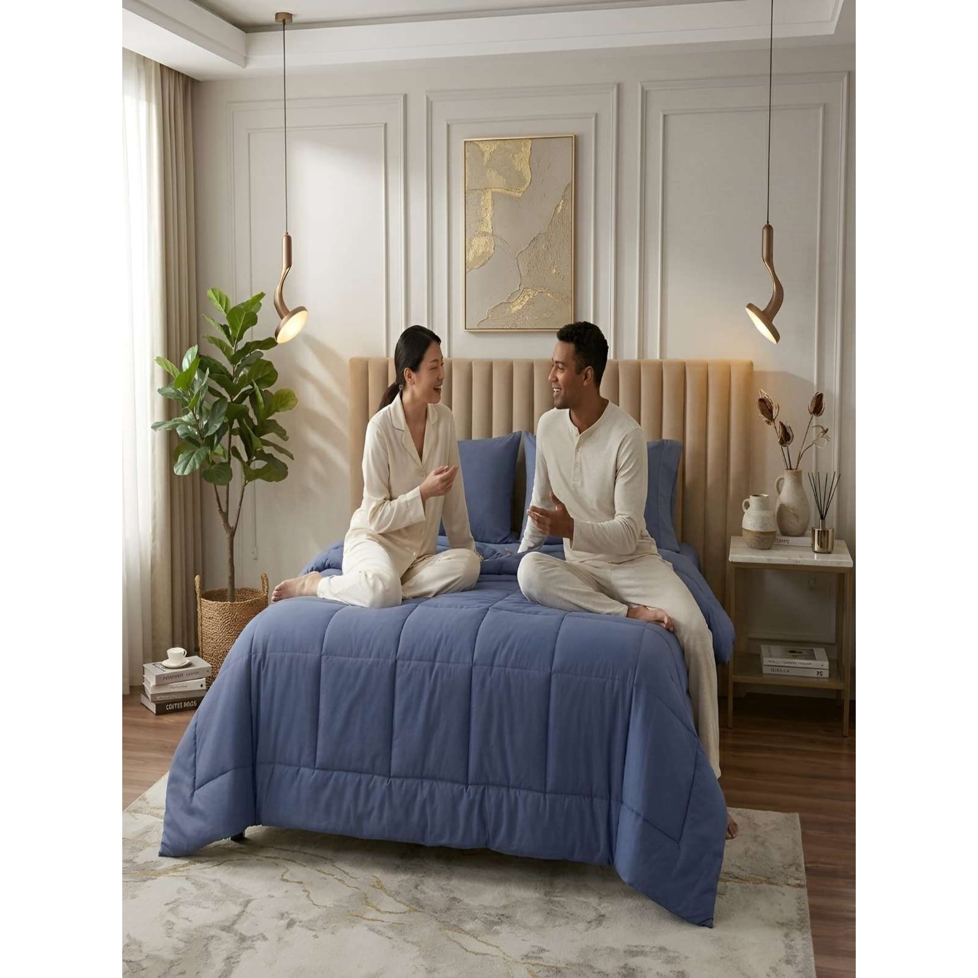 Todo Para El Hogar - Cubrecama Quilt King Delgado Resistente A Arrugas