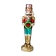 thumbnail image 4 of Figura De Cascanueces De Navidad, Adorno De Escritorio Brillante Para Fiestas De Oficina, Festivales, Base Dorada Grande, 4 of 5
