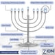 thumbnail image 2 of Janucá Eléctrica Zion Judaica Plata LED USB 35x33x8 cm, 2 of 6