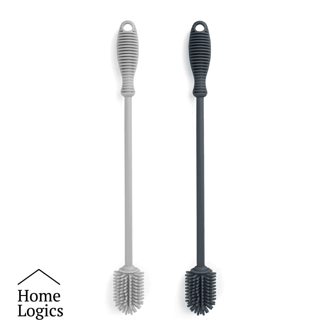 Set 2 Cepillos Botellas Silicona Home Logics 1 Un