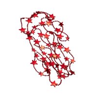 Magideal - Guirnalda De Cuentas Para Árbol De Navidad, Decoración Navideña, Estrella De Cinco Puntas, Adorno Decorativo Único Para Chimenea, Interior Y Exterior